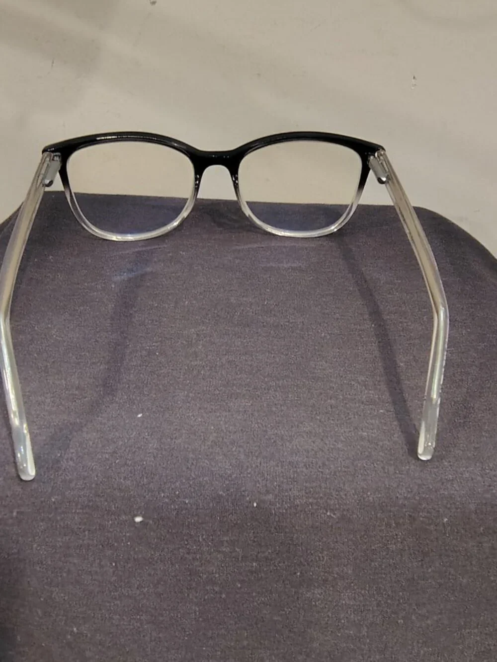 Vera Bradley Ellisa Eyeglasses Bloom Boom BBO Black Clear Ombre Frames +0.00